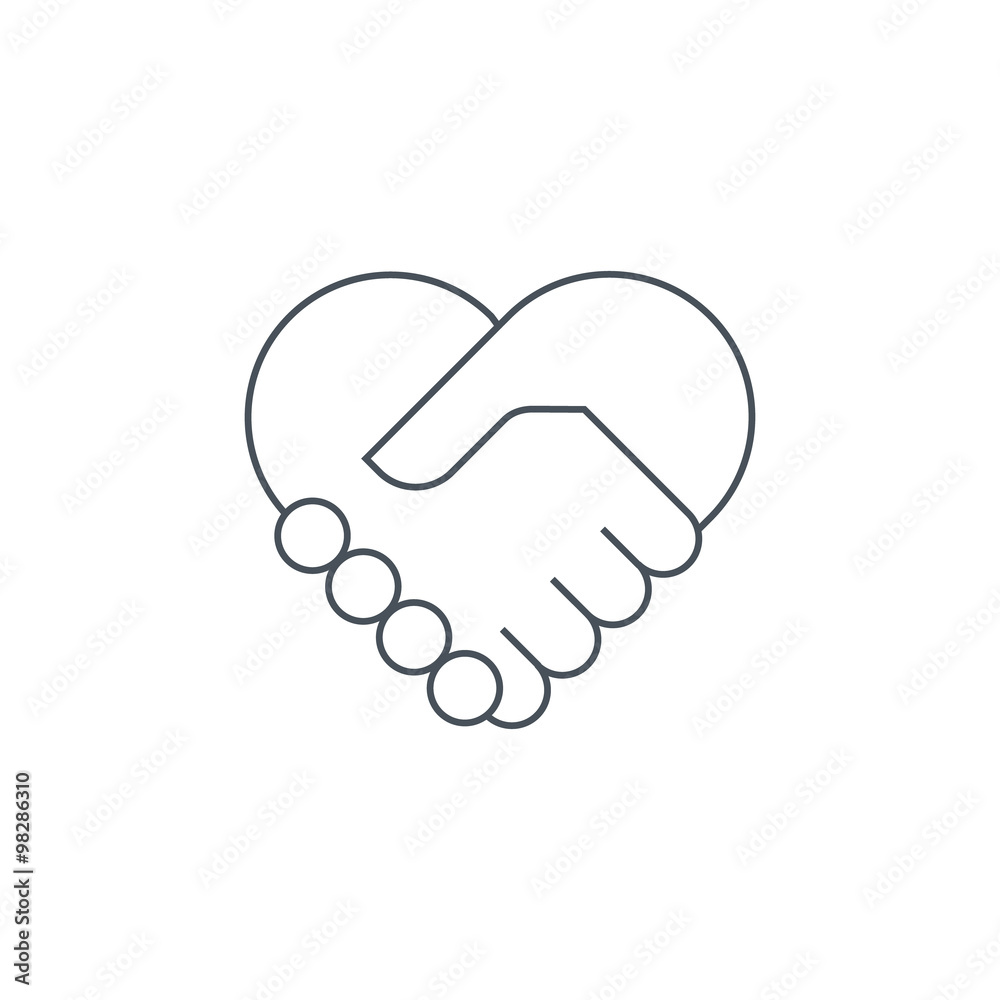 Hand shake icon Hand shake icon