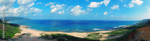 Taiwan kenting sea bay and coastline photo