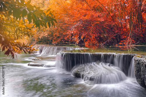 Fototapeta Naklejka Na Ścianę i Meble -  Waterfall in rain forest at national park