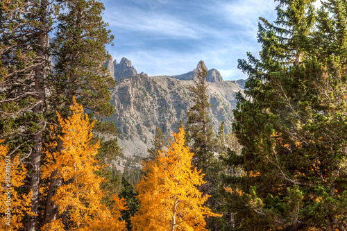 Nevada-Great Basin National Park-Alpine Lakes Trail. Autumn in Great Basin is a most colorful event  which makes the spectacular scenery even more magnificent.