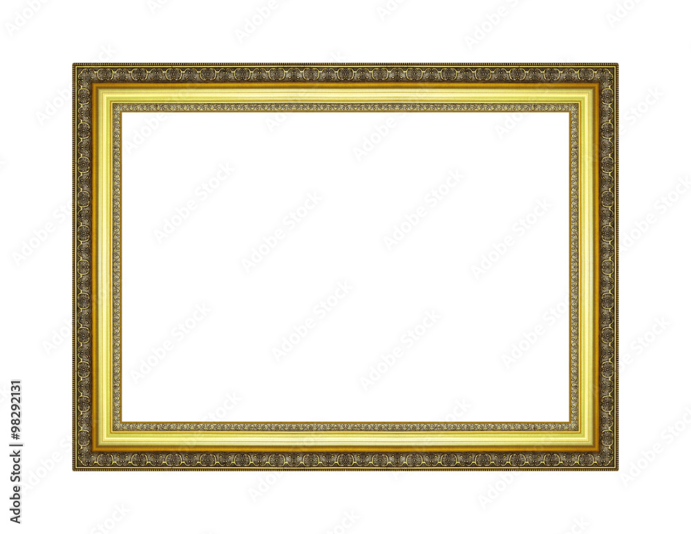antique picture frame isolated on white background antique picture frame isolated on white background