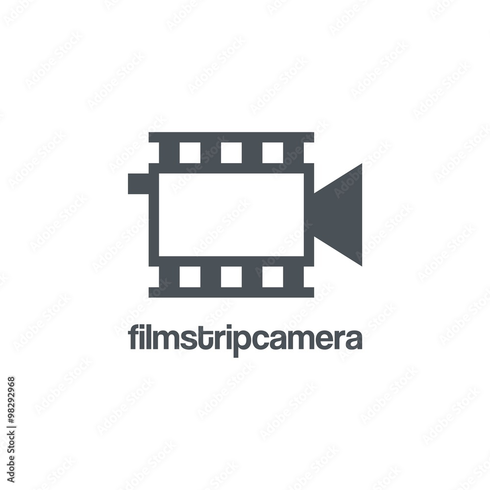 Cinema Logo, Filmstrip Camera Video Design Logo Vector Cinema Logo, Filmstrip Camera Video Design Logo Vector