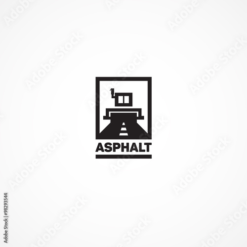 Asphalt roller.