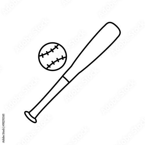 Baseball line icon