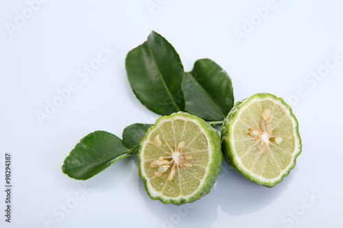 bergamot leaf and lime