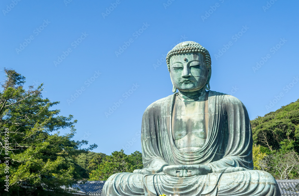 The Great Buddha (Daibutsu) of Kotokuin Temple in Kamakura, Japan. The Great Buddha (Daibutsu) of Kotokuin Temple in Kamakura, Japan.