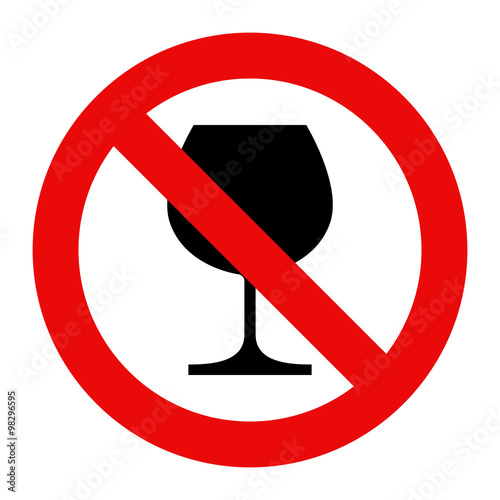 No alcohol sign