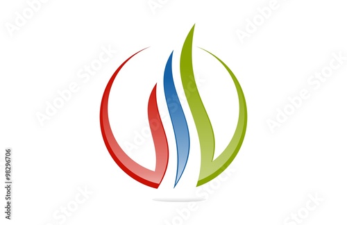 fire connection icon logo