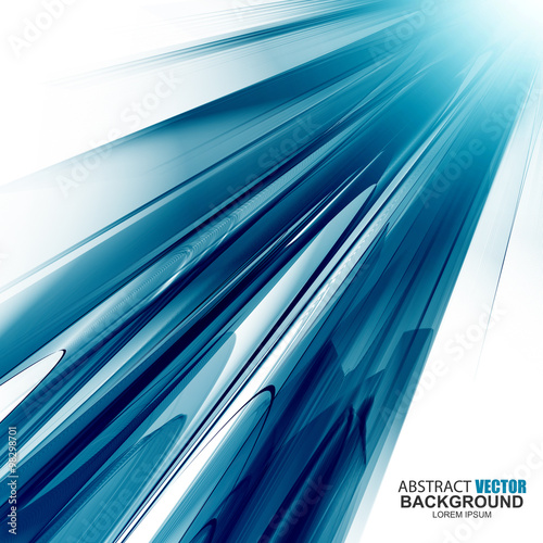 Abstract futuristic blue wavy background