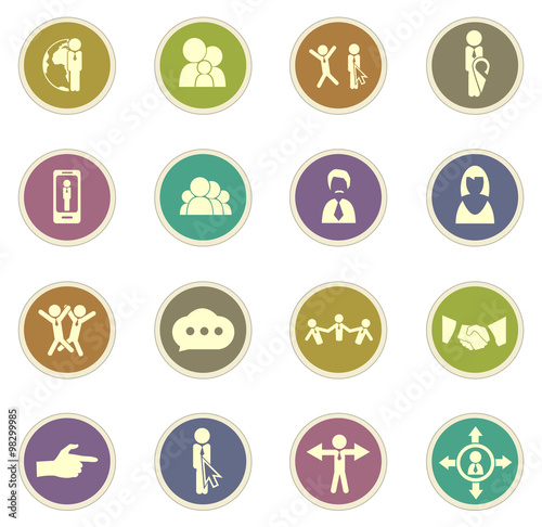 Icons set for social network and community sites © lisess