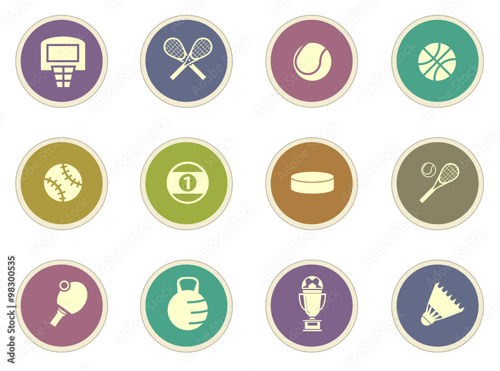 Sports Balls Icons set. Vector Illustration Sports Balls Icons set. Vector Illustration