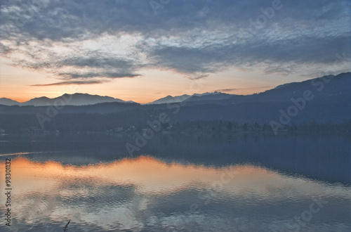 Tramonto sul lago di Avigliana