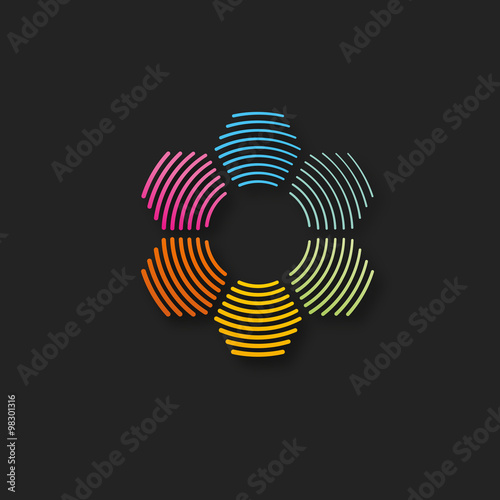 picto coloré design