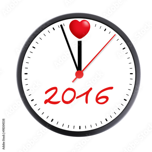 Zifferblatt mit Herz 2016