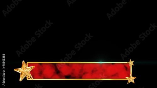 Stars Lower Third for Christmas and Holiday themed.