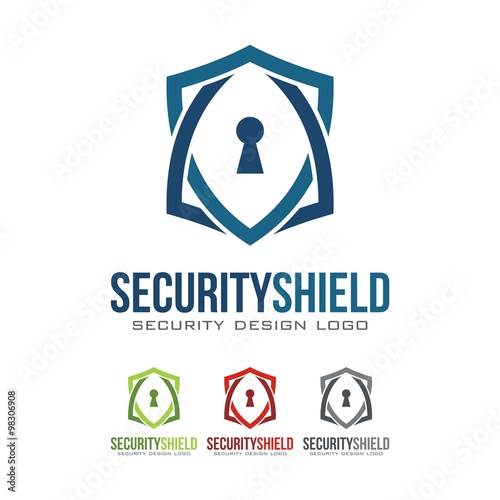 Securiry Logo, Shield Security Design Logo Vector