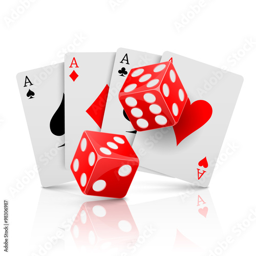 Pocker casino gambling,Casino design concept.