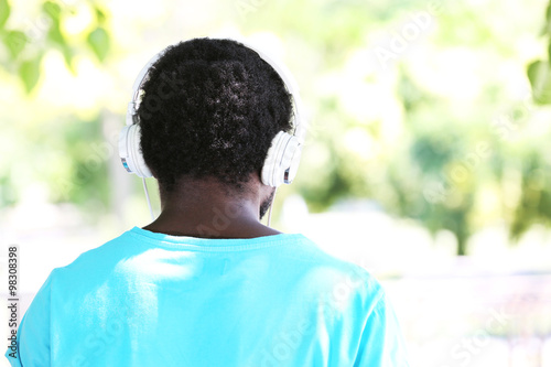 African American man with h...