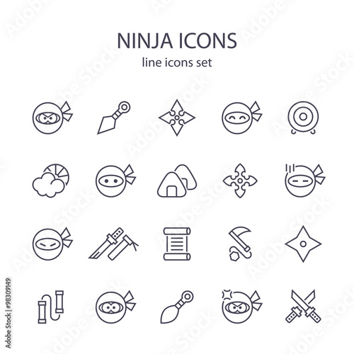 Ninja icons.