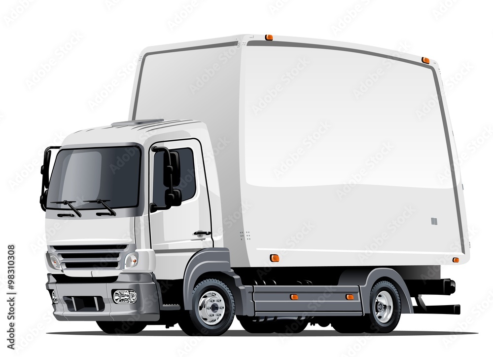 Cartoon delivery or cargo truck Cartoon delivery or cargo truck