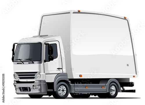Cartoon delivery or cargo truck
