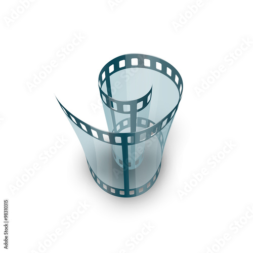 Spiral of film strip