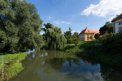 Lednice Castle in South Moravia in the Czech Republic