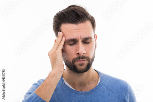 Man with headache