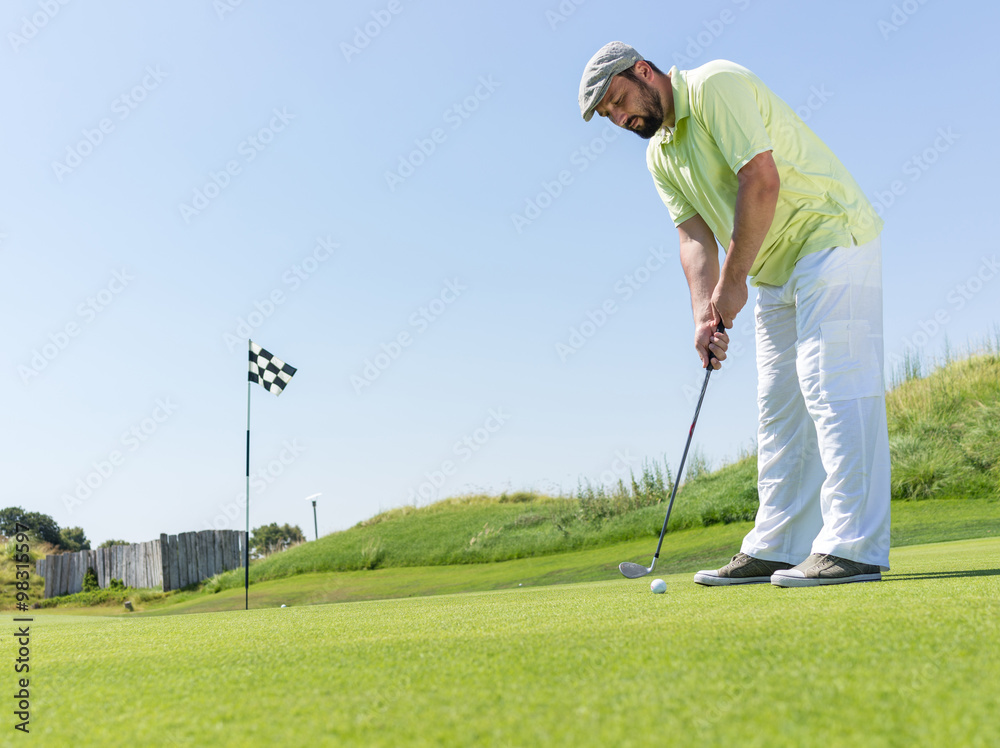 Obraz premium Golf player at club