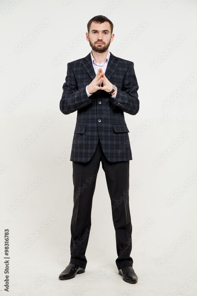 Portrait of a successful businessman on white Portrait of a successful businessman on white