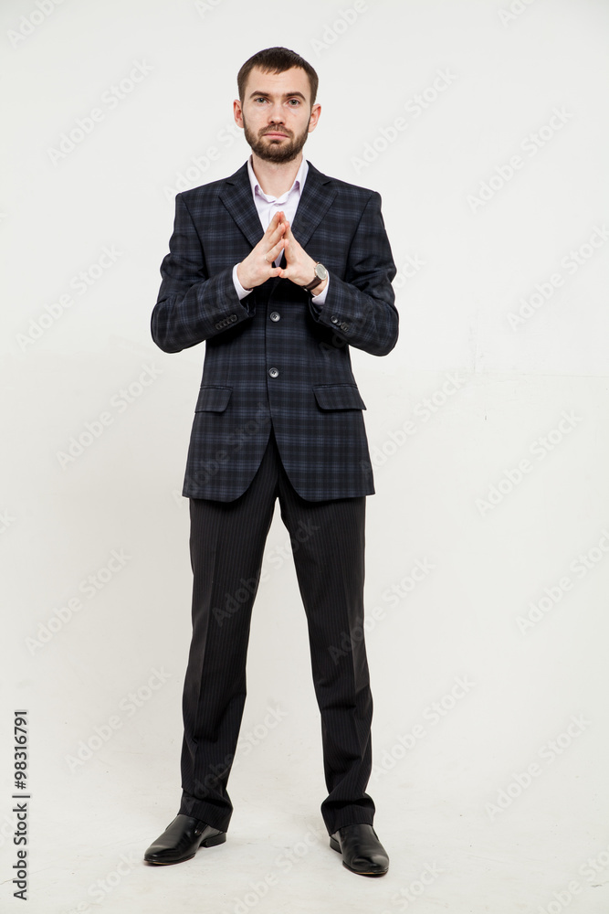 Portrait of a successful businessman on white Portrait of a successful businessman on white