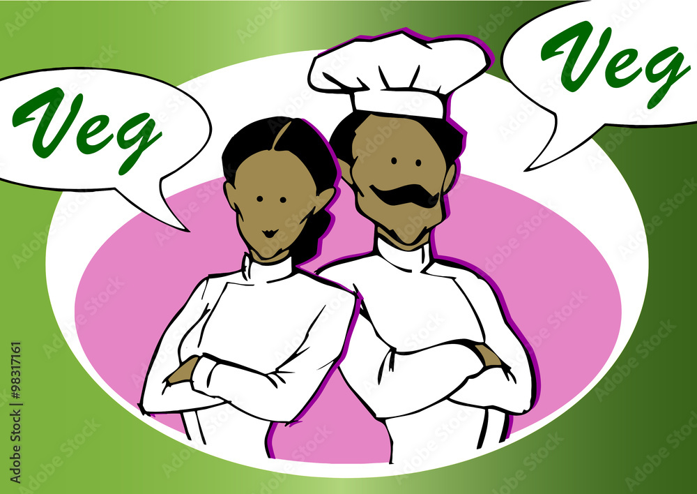 Couple of Vegan or Vegetarian Chef