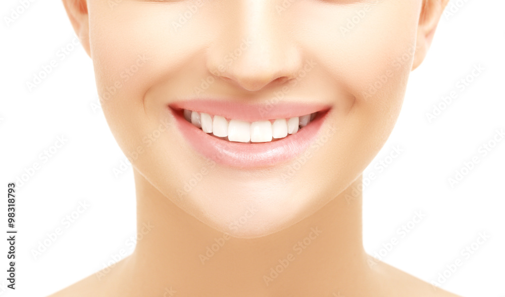 Smile.Blue background Smile.Blue background