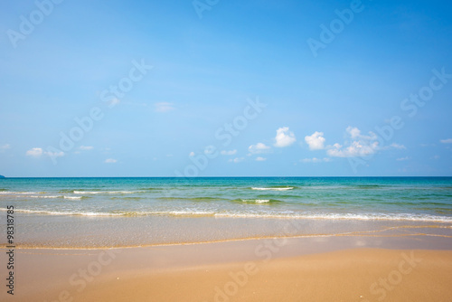 Beautiful white sand beach at Koh Chang island ,Thailand