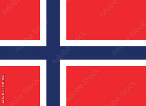 Vector of Norwegian flag.