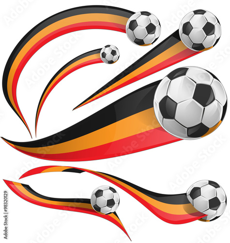 belgium flag set with soccer ball 