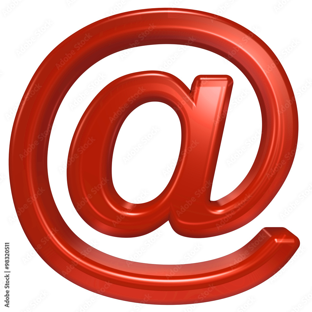 One letter from red glass alphabet set, isolated on white. Computer generated 3D photo rendering. One letter from red glass alphabet set, isolated on white. Computer generated 3D photo rendering.
