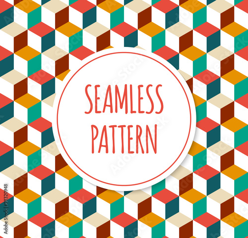Geometric colorful seamless pattern