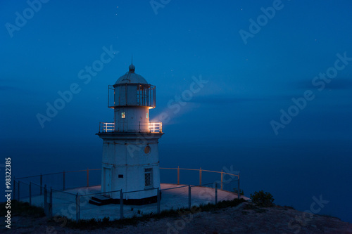 lighthouse above the sea