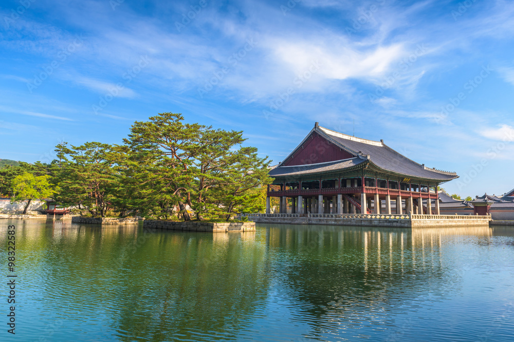 Gyeongbokgung palace in Seoul, South Korea.