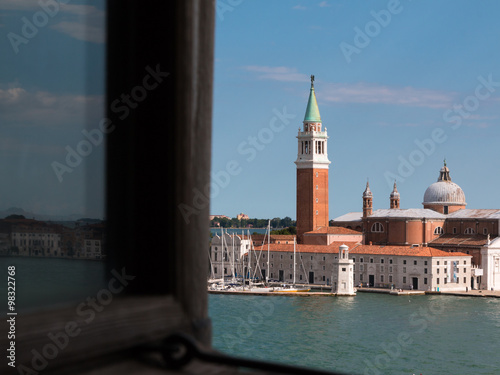 San Giorgio Maggiore Church: View from a window, Venice, Italy