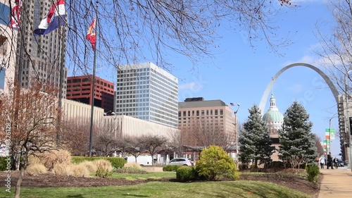 Downtown Saint Louis with Gateway Arch