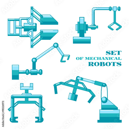 Set of mechanical robots