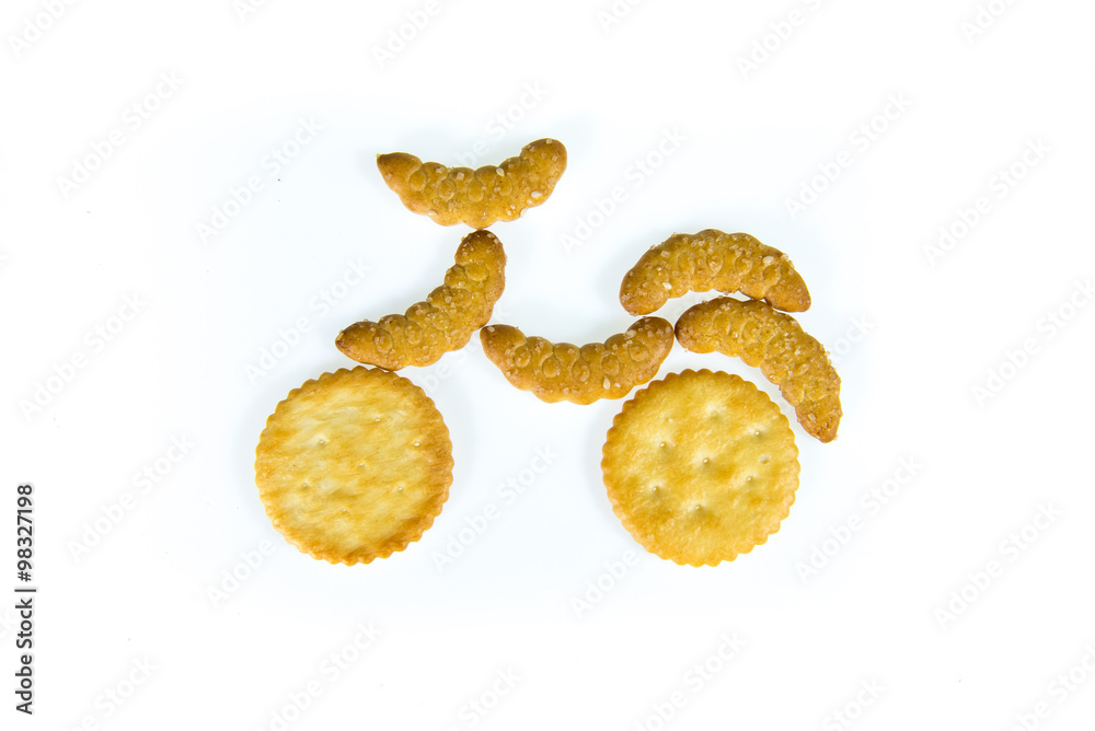 cookie look alike motorcycle on white background cookie look alike motorcycle on white background