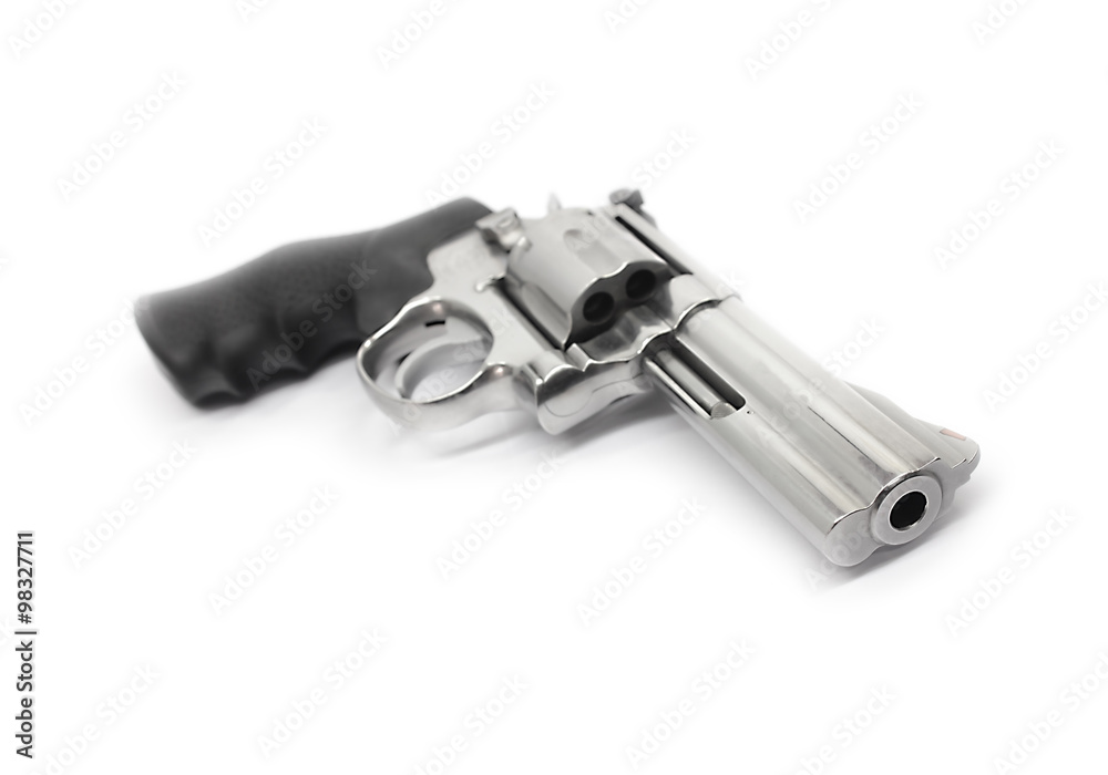 Revolvers isolated on white background
