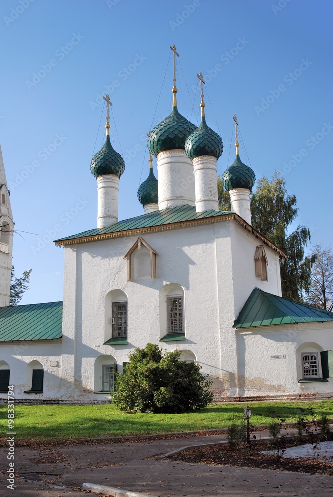 Old orthodox church in Yaroslavl, Russia.