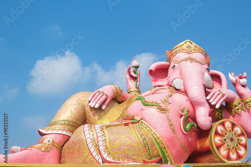 Ganesh statue in Chachoengsao province of thailand