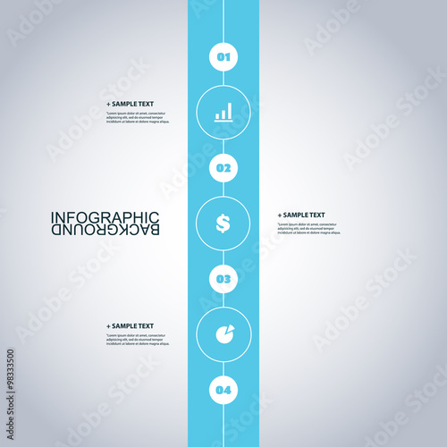 Minimal Timeline Design - Infographic Elements with Icons