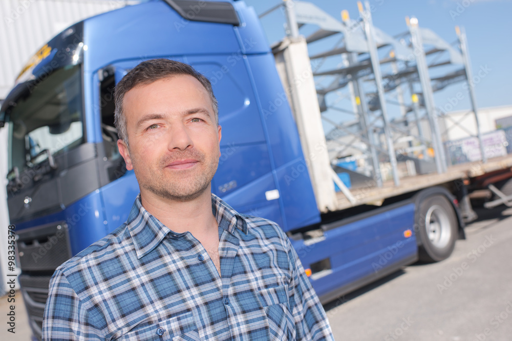 man and truck man and truck