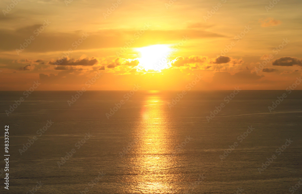 Sea sunset twilight nature background